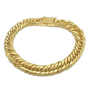 LuxUness K18 YG KIHEI Gold Bracelet 18cm 30g Metal Bracelet